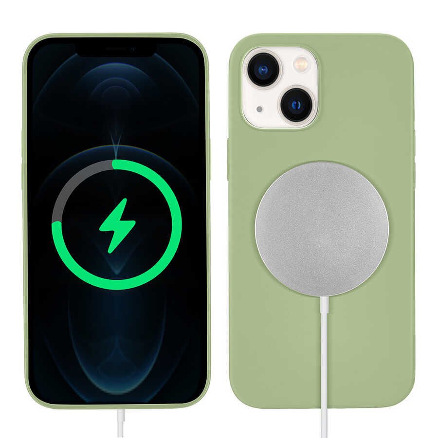 Apple iPhone 13 Kılıf HEPTEKİLETİŞİM Silksafe Wireless Kapak