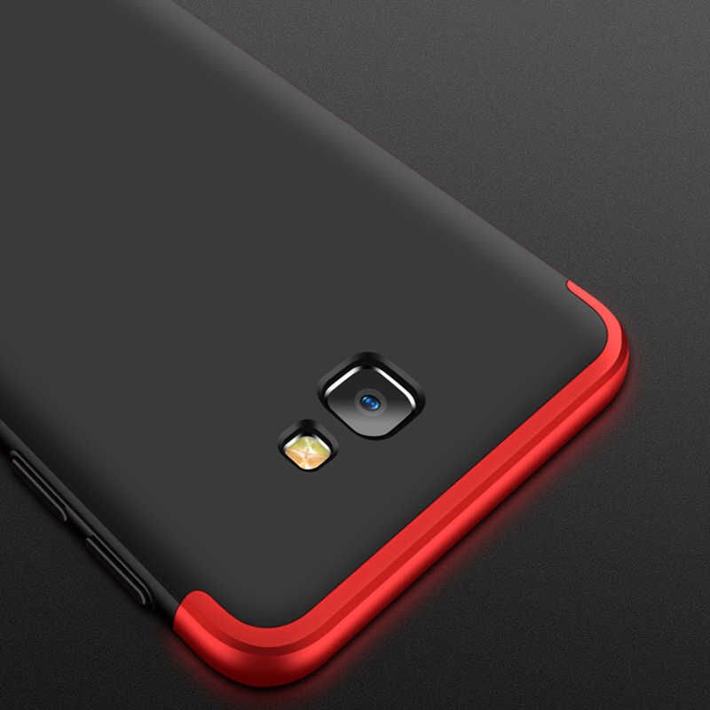 Samsung Galaxy J7 Prime Kılıf 360 Tam Koruma Ön Ve Arka Sert Mika Kapak Orjinal Ays Gkk Kapak Kırmızı