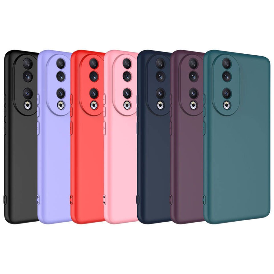 Huawei Honor 90 Kılıf Kadife İç Yüzey Yumuşak Dokulu Kamera Korumalı Kapak (MARA) Kırmızı