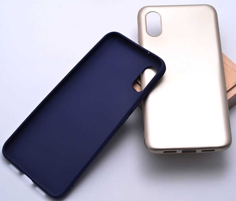 Xiaomi Mi 8 Pro Kılıf Yumuşak Dokulu Soft Esnek İnce Mat Renkli Silikon Kapak (PREMİER) Mürdüm