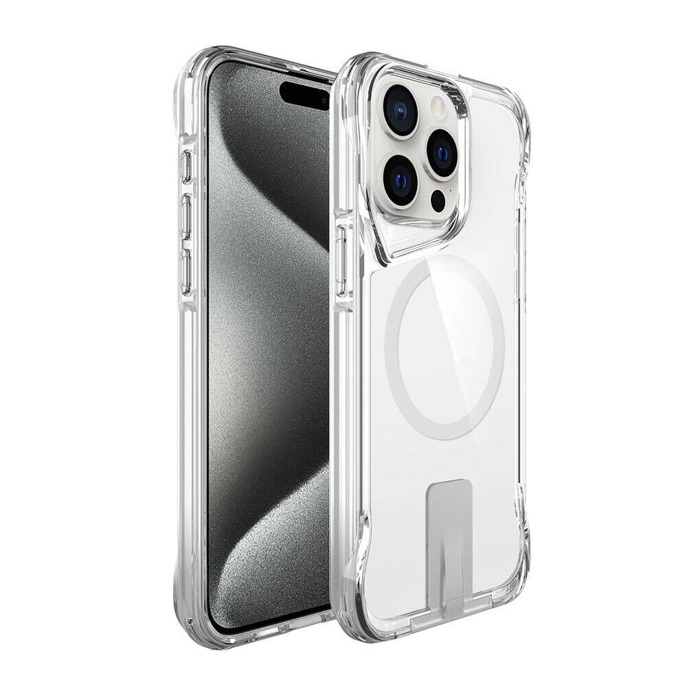 Apple iPhone 15 Pro Kılıf Magsafe Şarj Özellikli HEPTEKİLETİŞİM T-Max Standlı Kapak