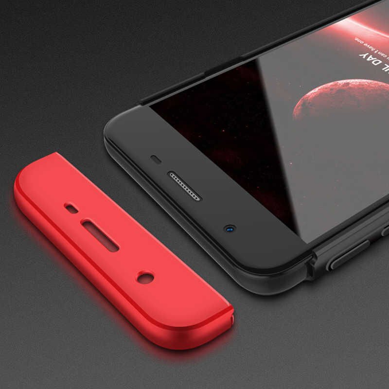 Samsung Galaxy J7 Prime Kılıf 360 Tam Koruma Ön Ve Arka Sert Mika Kapak Orjinal Ays Gkk Kapak Gold