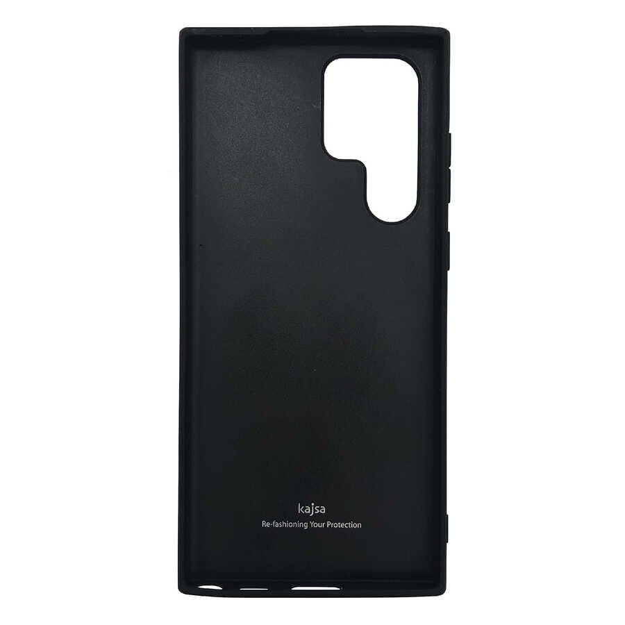 Samsung Galaxy S22 Ultra Kılıf ​Kajsa Pearl Pattern Hakiki Deri Kapak