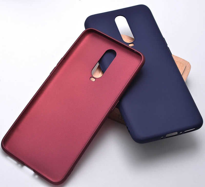 Oppo RX17 Pro Kılıf Yumuşak Dokulu Soft Esnek İnce Mat Renkli Silikon Kapak (PREMİER) Lacivert