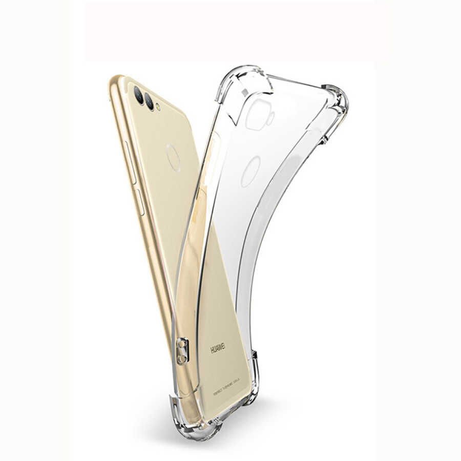 Huawei P Smart Şeffaf Kılıf Köşelerde Darbelere Karşı Ultra Kalınlık (ANTİSHOCK) Renksiz