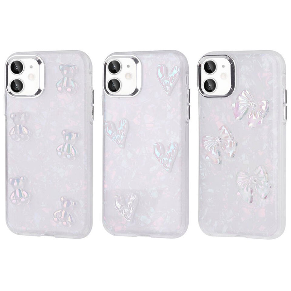 Apple iPhone 11 Kılıf Kabartma Figürlü Parlak HEPTEKİLETİŞİM Eralli Silikon Kapak