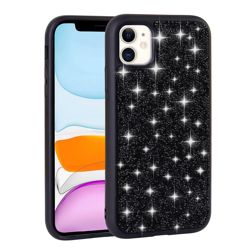 Apple iPhone 11 Kılıf Parlak Taşlı Tasarım HEPTEKİLETİŞİM Pırlanta Kapak