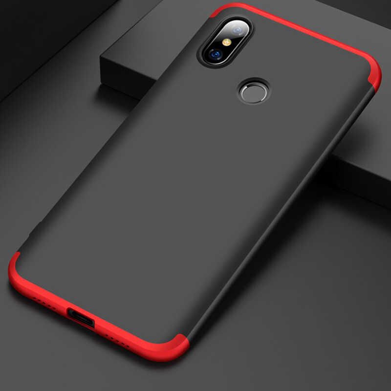 Xiaomi Mi Max 3 Kılıf 360 Tam Koruma Ön Ve Arka Sert Mika Kapak Orjinal Ays Gkk Kapak Kırmızı