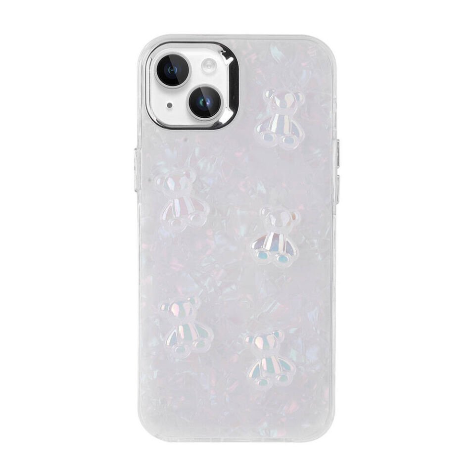 Apple iPhone 13 Kılıf Kabartma Figürlü Parlak HEPTEKİLETİŞİM Eralli Silikon Kapak