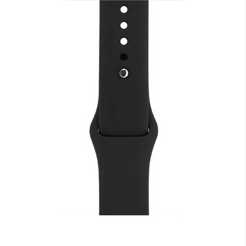 Apple Watch 2/3/4/5/6/7/8/se/ultra/nike 42mm 44mm 45mm 49mm Silikon Kordon (Klasik) Siyah