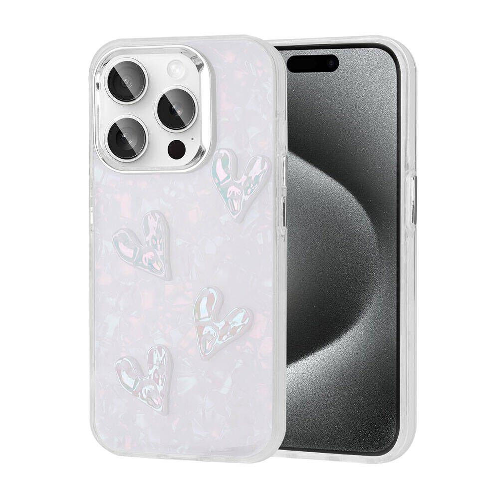 Apple iPhone 15 Pro Kılıf Kabartma Figürlü Parlak HEPTEKİLETİŞİM Eralli Silikon Kapak