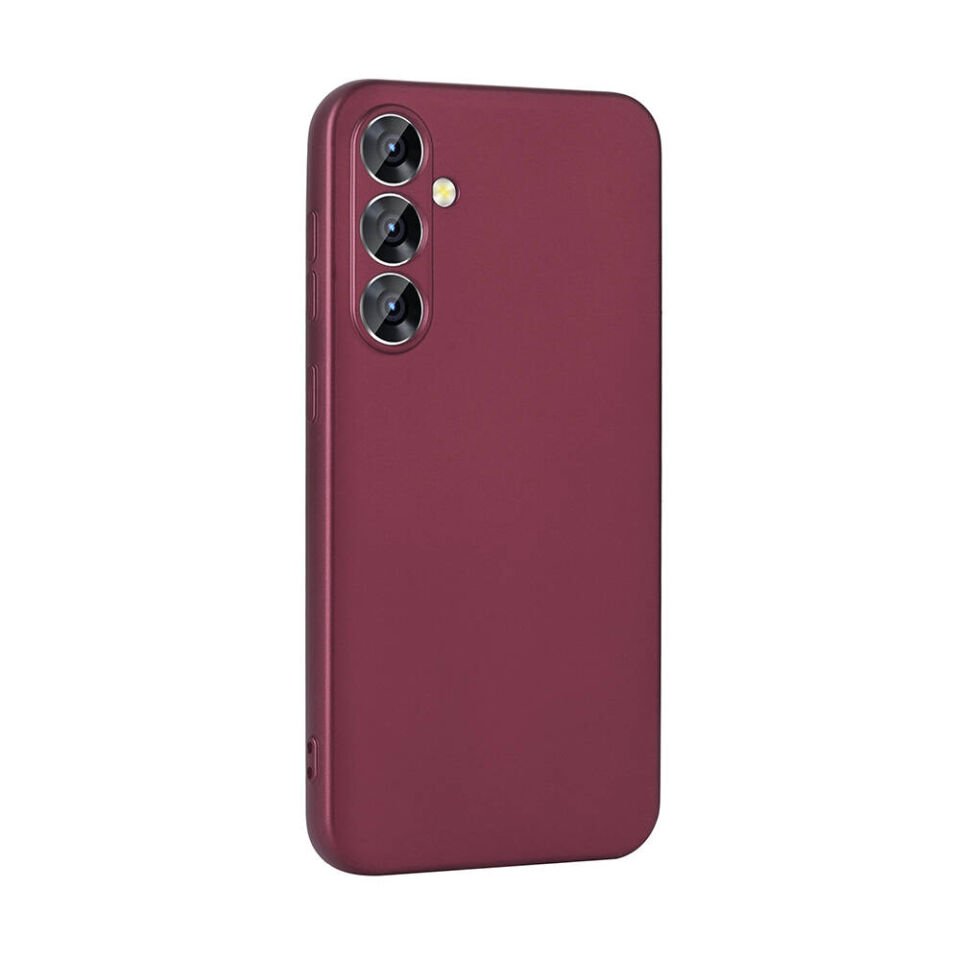 Samsung Galaxy A35 Kılıf Yumuşak Dokulu Soft İnce Mat Silikon Kapak (PREMİER) Kırmızı