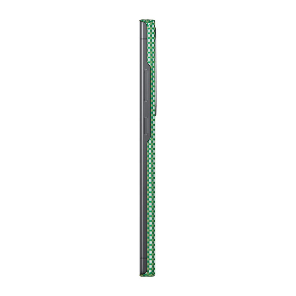 Samsung Galaxy S24 Ultra Kılıf Magsafe Şarj Özellikli 1500D Aramid Fiber Pitaka Ultra-Slim Classic Serisi Aomori Kapak