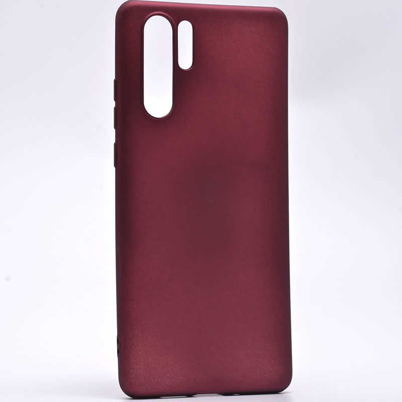 Huawei P30 Pro Kılıf Yumuşak Dokulu Soft Esnek İnce Mat Renkli Silikon Kapak (PREMİER) Gold