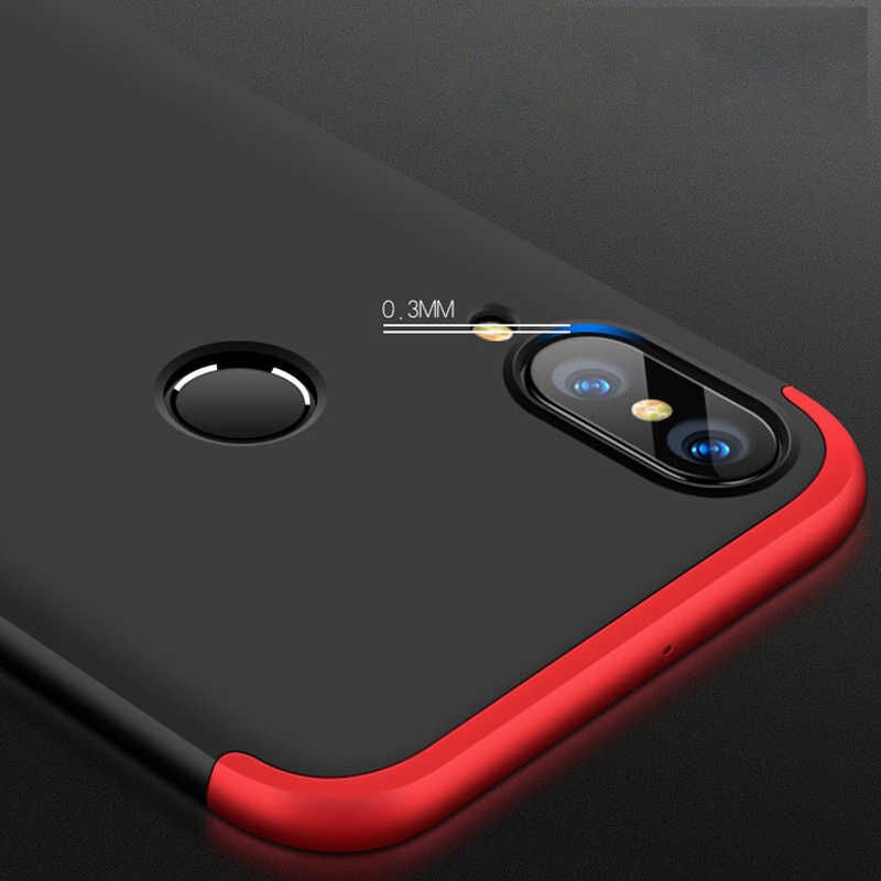 Huawei Y7 Prime 2019 Kılıf 360 Tam Koruma Ön Ve Arka Sert Mika Kapak Orjinal Ays Gkk Kapak Siyah