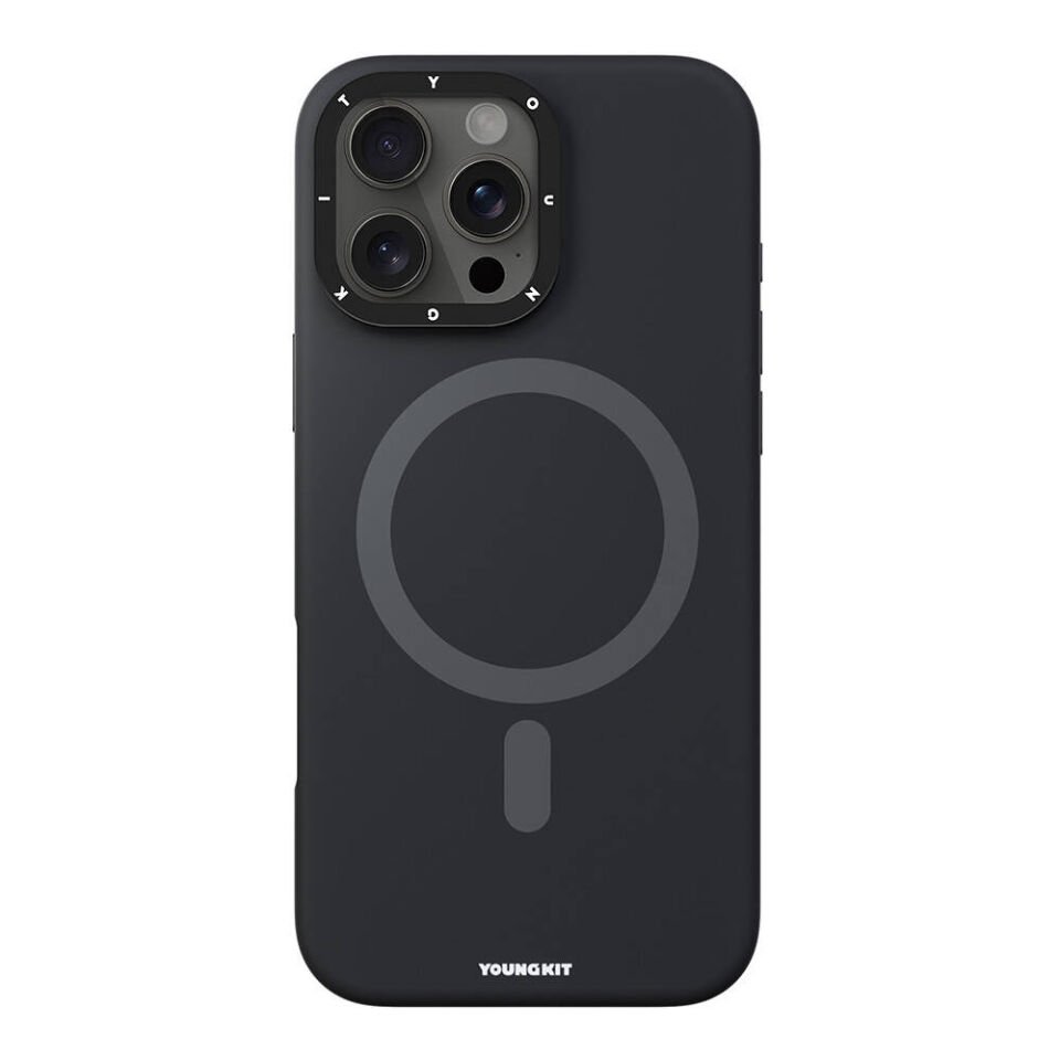 Apple iPhone 16 Pro Max Kılıf Magsafe Şarj Özellikli Kamera Standlı Youngkit Bitty Cream Kapak