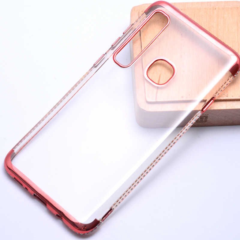 Galaxy A9 2018 Kılıf Zore Tek Sıra Taşlı Silikon