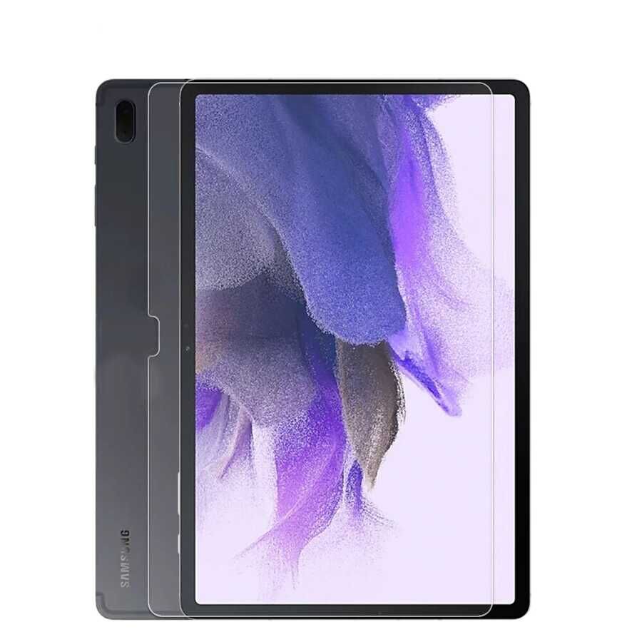 Samsung Galaxy Tab S7 FE LTE (T737-T736-T733-T730) HEPTEKİLETİŞİM Tablet Temperli Cam Ekran Koruyucu