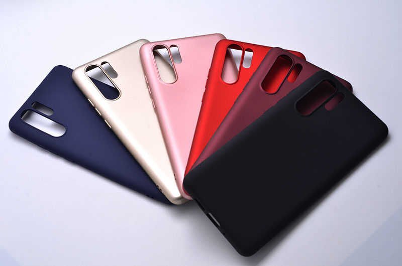 Huawei P30 Pro Kılıf Yumuşak Dokulu Soft Esnek İnce Mat Renkli Silikon Kapak (PREMİER) Rose Gold