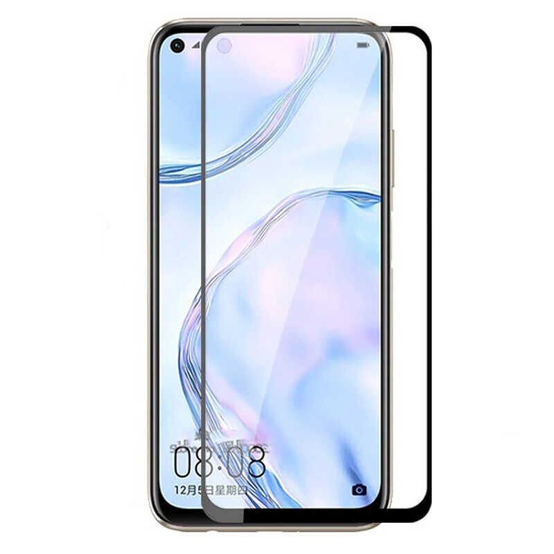 Huawei P40 Lite HEPTEKİLETİŞİM Kenarları Kırılmaya Dayanıklı Cam Ekran Koruyucu
