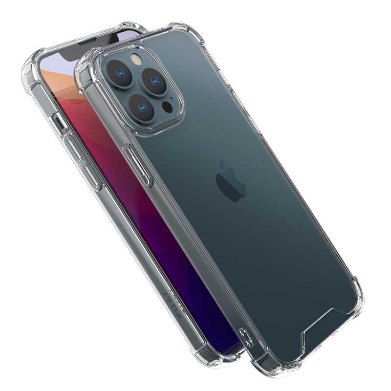 Apple iPhone 13 Pro Max Kılıf HEPTEKİLETİŞİM Kamera Korumalı Nitro Anti Shock Silikon