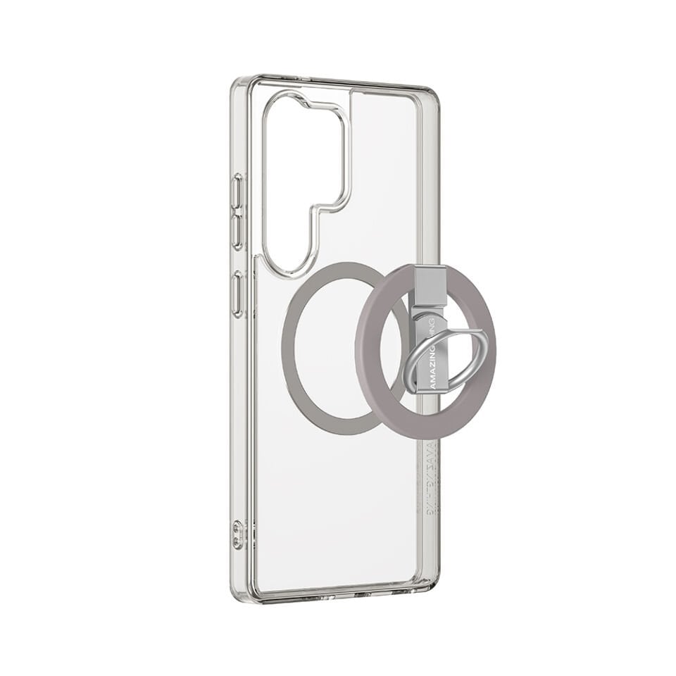 Galaxy S25 Ultra Kılıf Magsafe Şarj Özellikli Yüzük Standlı Amazingthing Minimal Grip Serisi Kapak