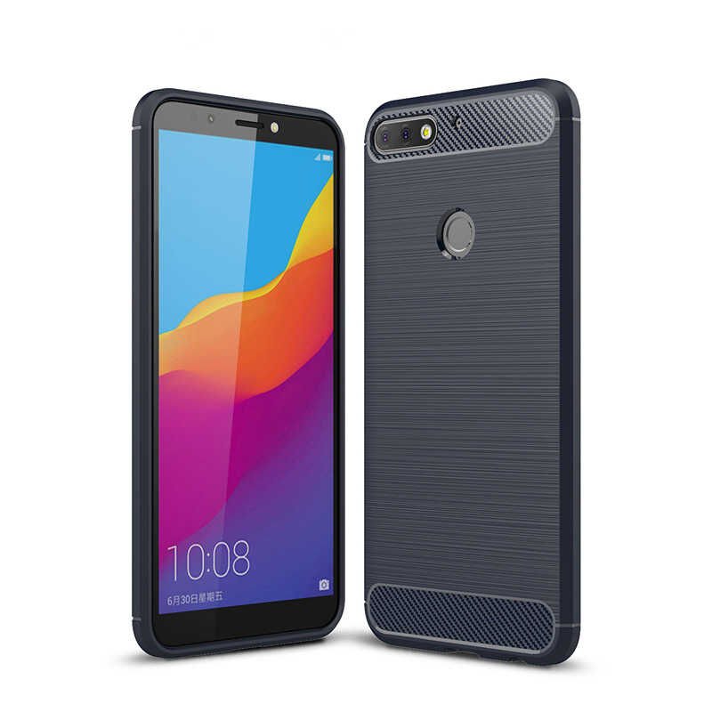 Huawei Y7 2018 Kılıf Ultra Korunaklı Silikon Kapak (ROOM) Lacivert