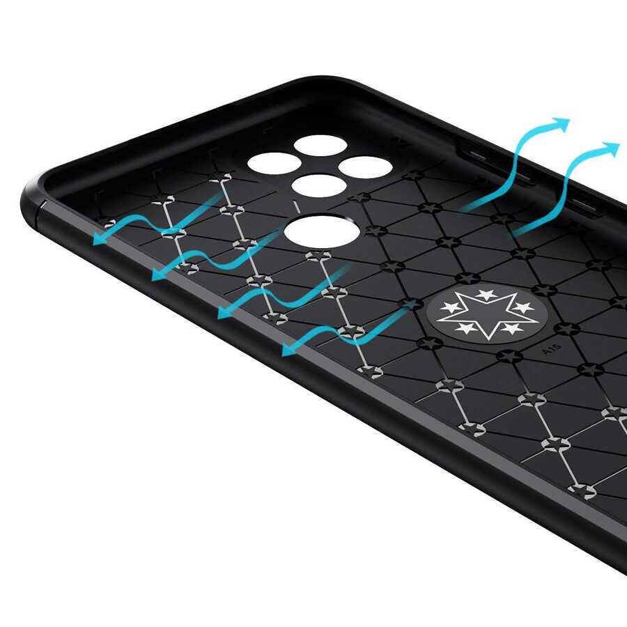 Oppo A15 Kılıf Kamera Çıkıntılı Renkli Yüzüklü Standlı Mıknatıslı Kapak (RAVEL) Mavi