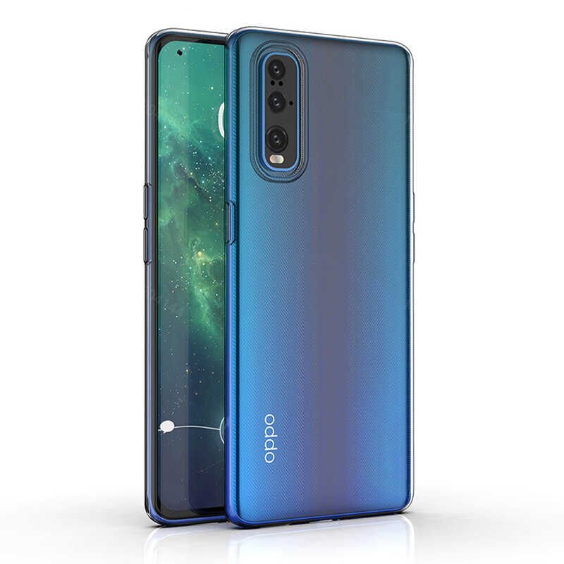 Oppo Reno 3 Pro 5G Şeffaf Kılıf Yumuşak İnce Tasarımlı Kapak (SÜPER) Renksiz