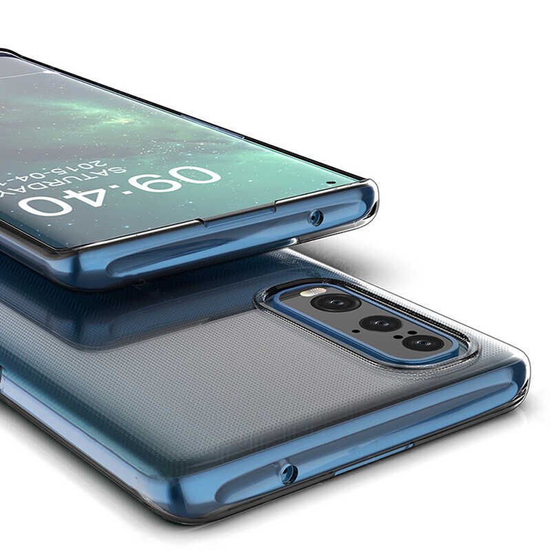 Oppo Reno 3 Pro 5G Şeffaf Kılıf Yumuşak İnce Tasarımlı Kapak (SÜPER) Renksiz