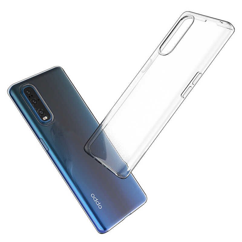 Oppo Reno 3 Pro 5G Şeffaf Kılıf Yumuşak İnce Tasarımlı Kapak (SÜPER) Renksiz