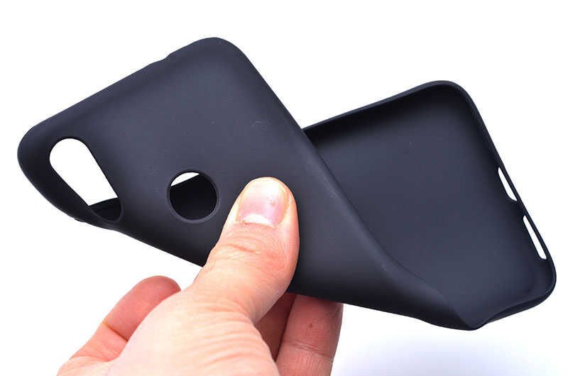 Xiaomi Redmi Note 7 Kılıf Yumuşak Dokulu Soft Esnek İnce Mat Renkli Silikon Kapak (PREMİER) Siyah