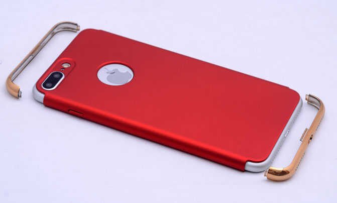 Apple iPhone 7 Plus Kılıf HEPTEKİLETİŞİM 3 Parçalı Rubber Kapak