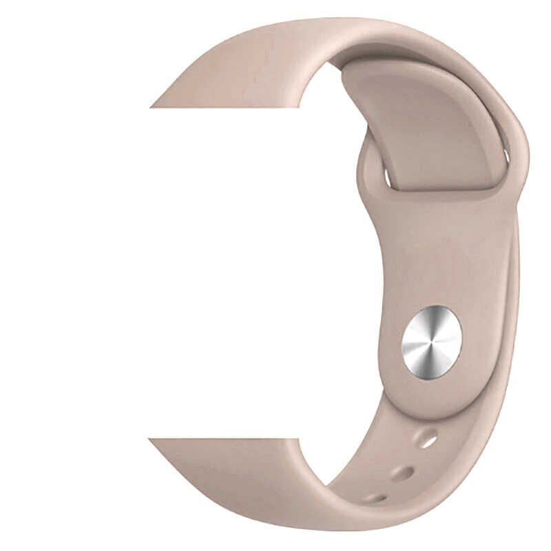 Apple Watch 2/3/4/5/6/7/8/se/ultra/nike 42mm 44mm 45mm 49mm Silikon Kordon (Klasik) Gold