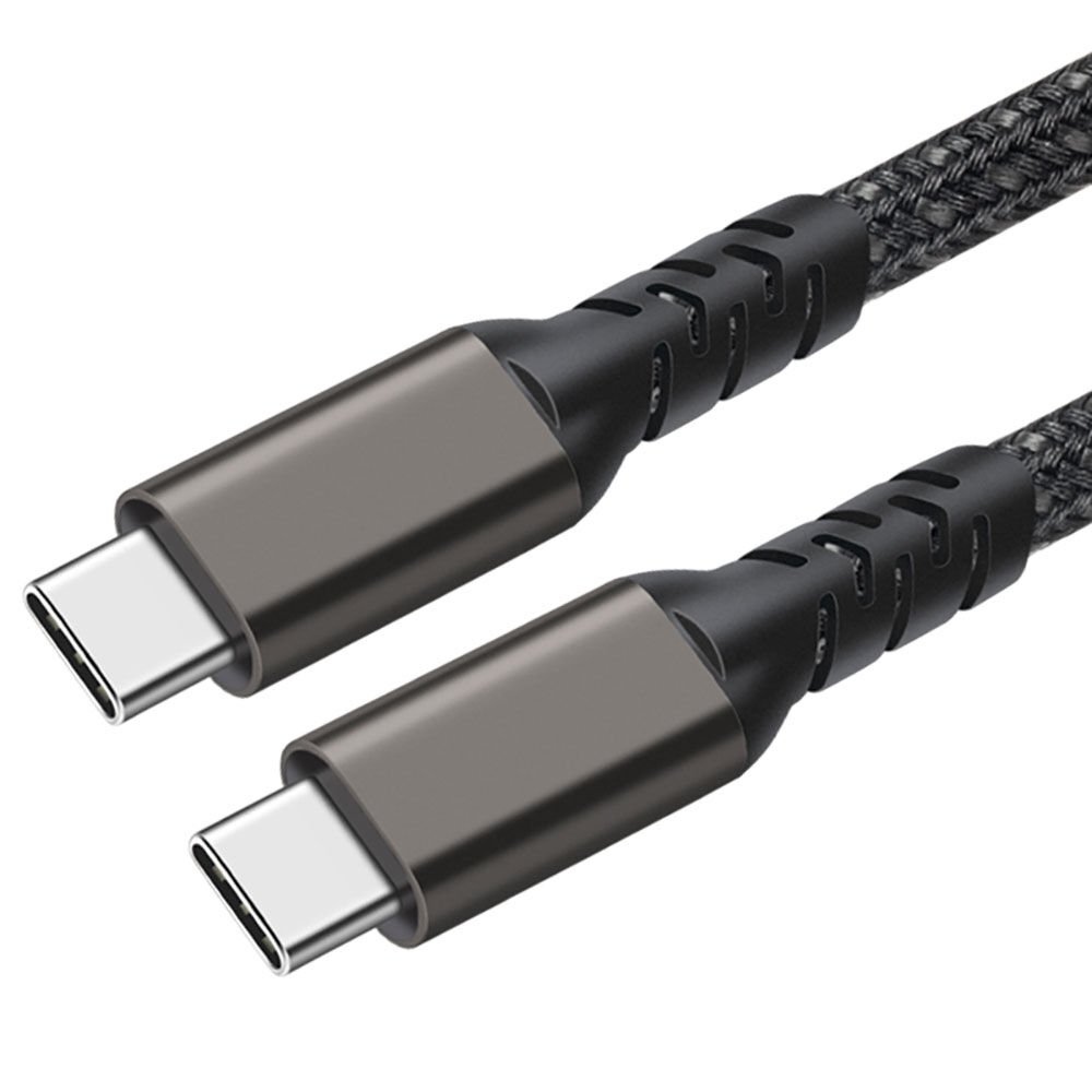 2.Jenerasyon Type-C to Type-C USB3.2 PD Data Kablosu 100W 20Gbps 4K@60Hz 2 Metre Siyah