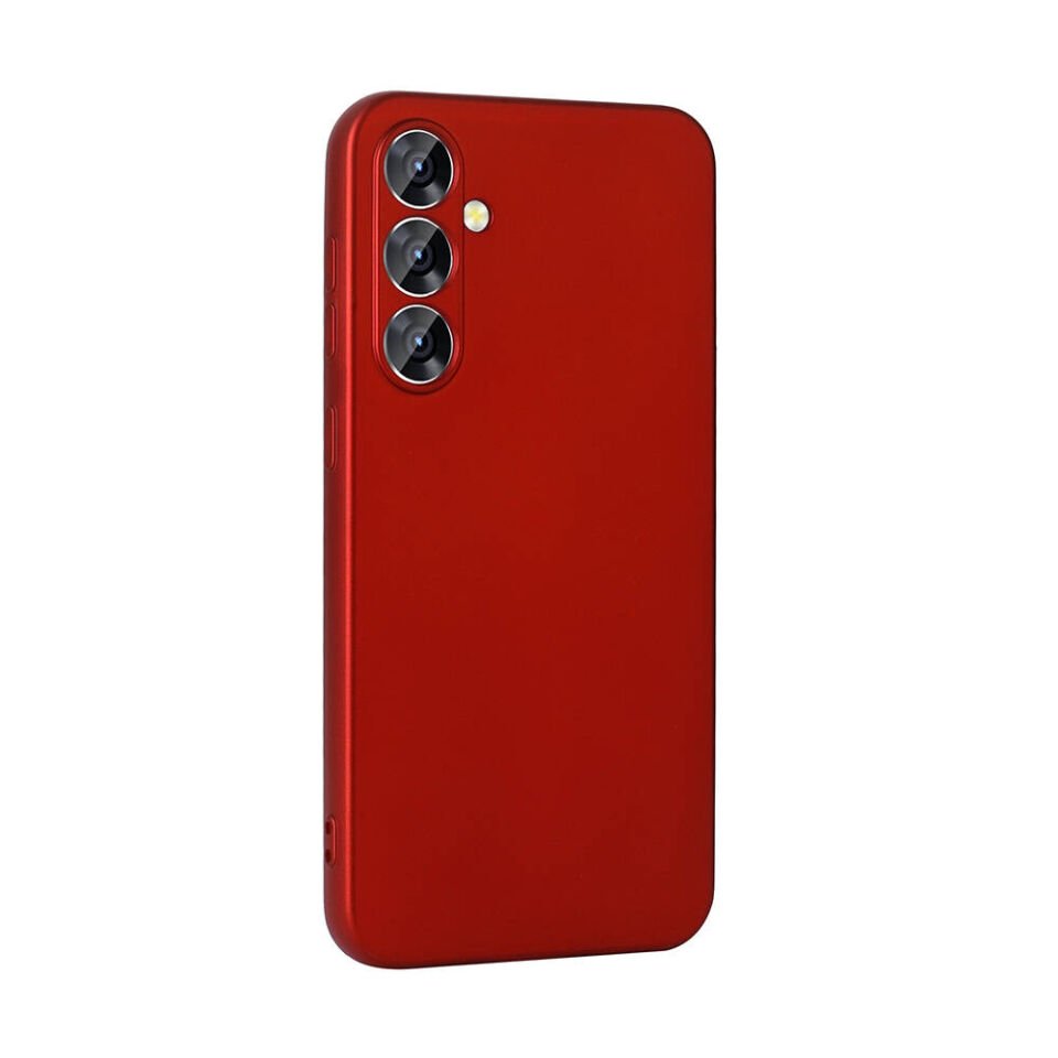 Samsung Galaxy A55 Kılıf Yumuşak Dokulu Soft İnce Mat Silikon Kapak (PREMİER) Gold