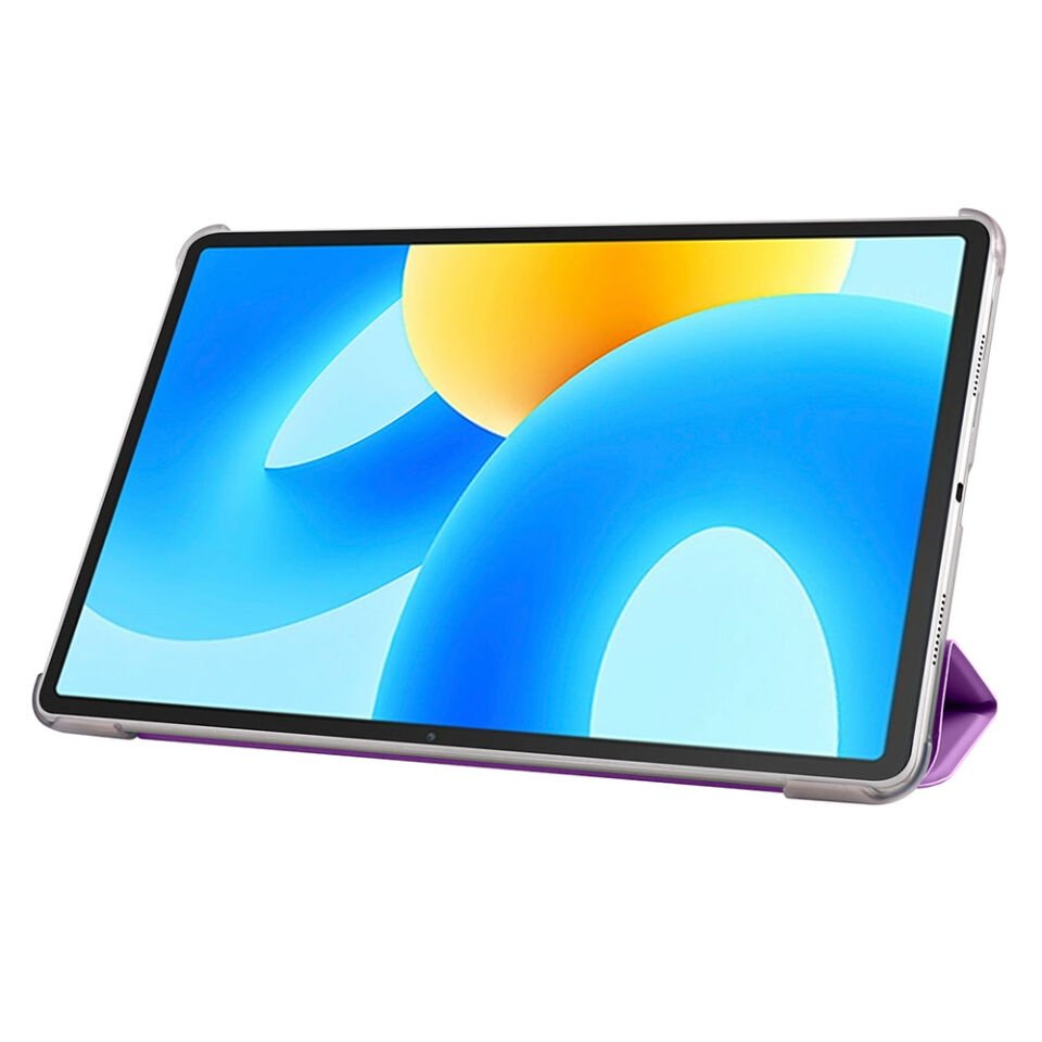 Huawei MatePad 11.5' 2023 Kılıf Arkası Silikon Pu Deri 360 Korumalı Tasarım (SC.) Rose Gold
