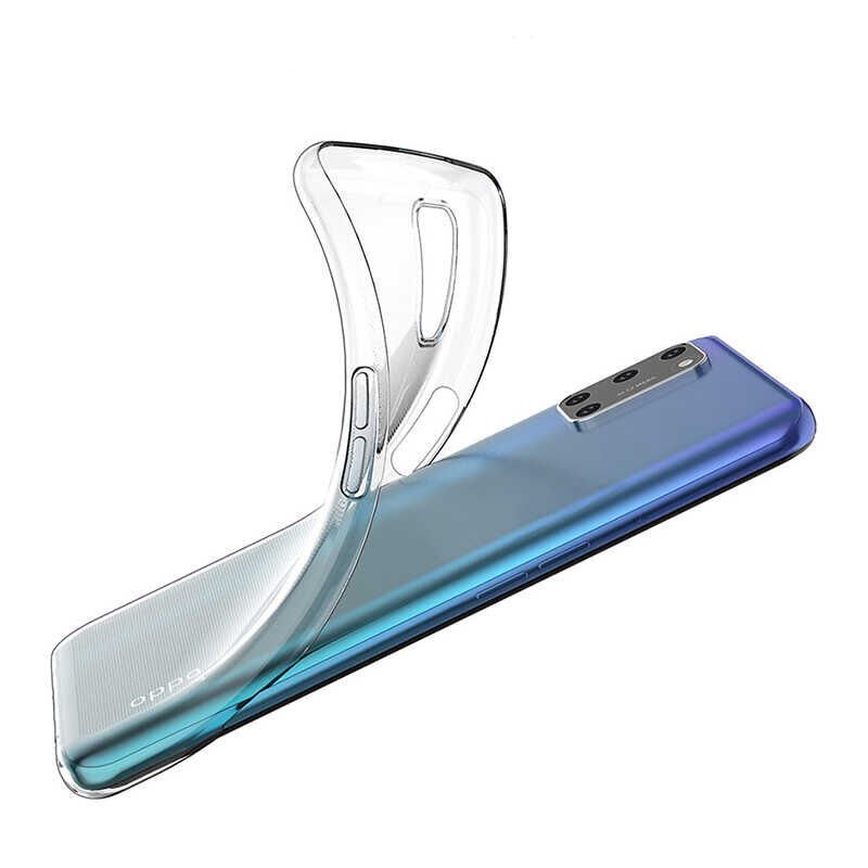 Oppo A72 Şeffaf Kılıf Yumuşak İnce Tasarımlı Kapak (SÜPER) Renksiz
