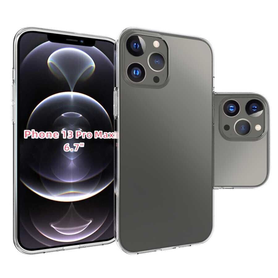 Apple iPhone 13 Pro Max Kılıf HEPTEKİLETİŞİM Süper Silikon Kapak