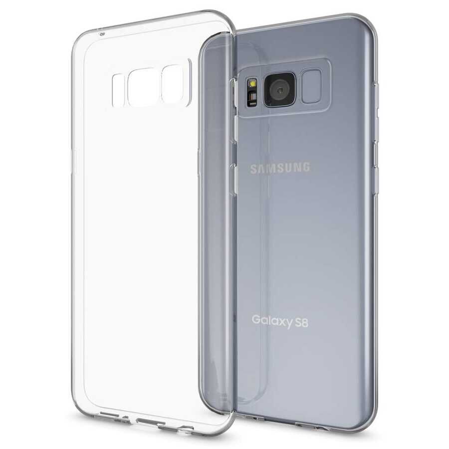 Samsung Galaxy S8 Kılıf HEPTEKİLETİŞİM Kamera Korumalı Süper Silikon Kapak