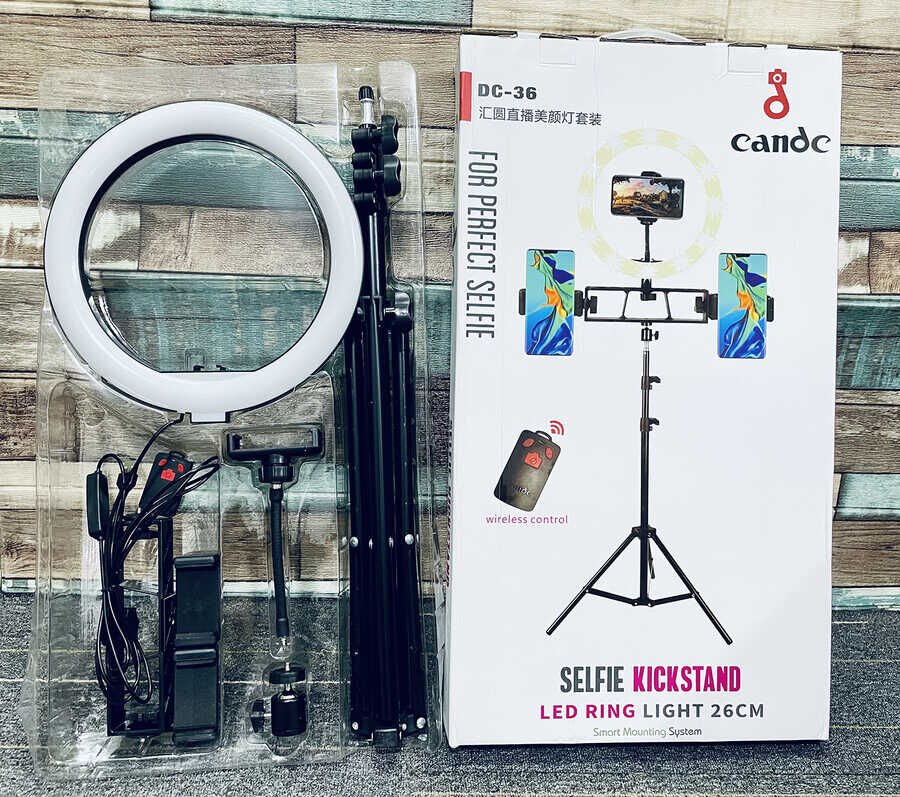HEPTEKİLETİŞİM DC-36 Işıklı Tripod Telefon Tutucu Ring Light