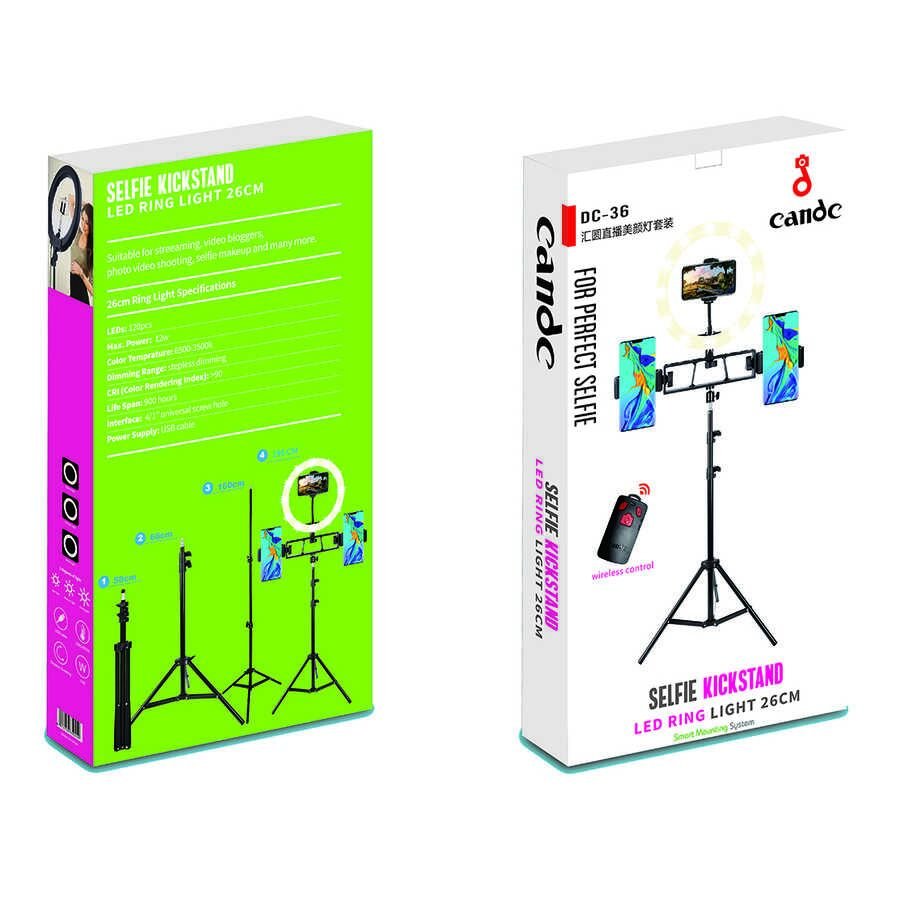 HEPTEKİLETİŞİM DC-36 Işıklı Tripod Telefon Tutucu Ring Light