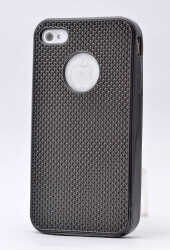 Apple iPhone 4S Kılıf HEPTEKİLETİŞİM Hasırlı Silikon