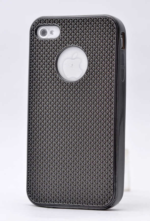 Apple iPhone 4S Kılıf HEPTEKİLETİŞİM Hasırlı Silikon