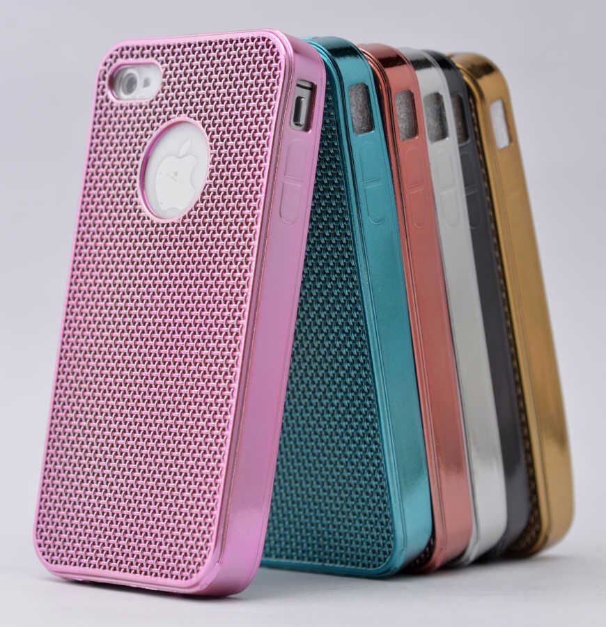 Apple iPhone 4S Kılıf HEPTEKİLETİŞİM Hasırlı Silikon
