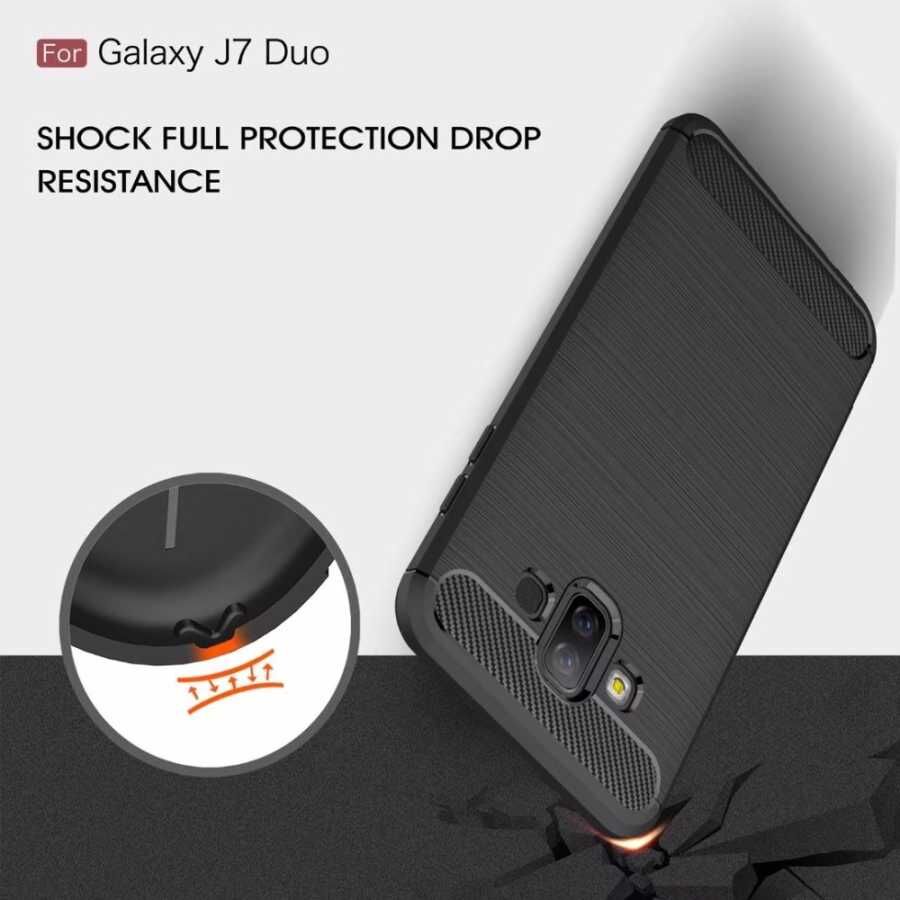 Samsung Galaxy J7 Duo Kılıf Ultra Korunaklı Silikon Kapak (ROOM) Siyah