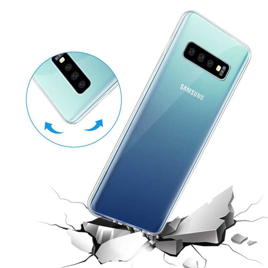 Samsung Galaxy S10 Kılıf HEPTEKİLETİŞİM Ultra İnce Silikon Kapak 0.2 mm