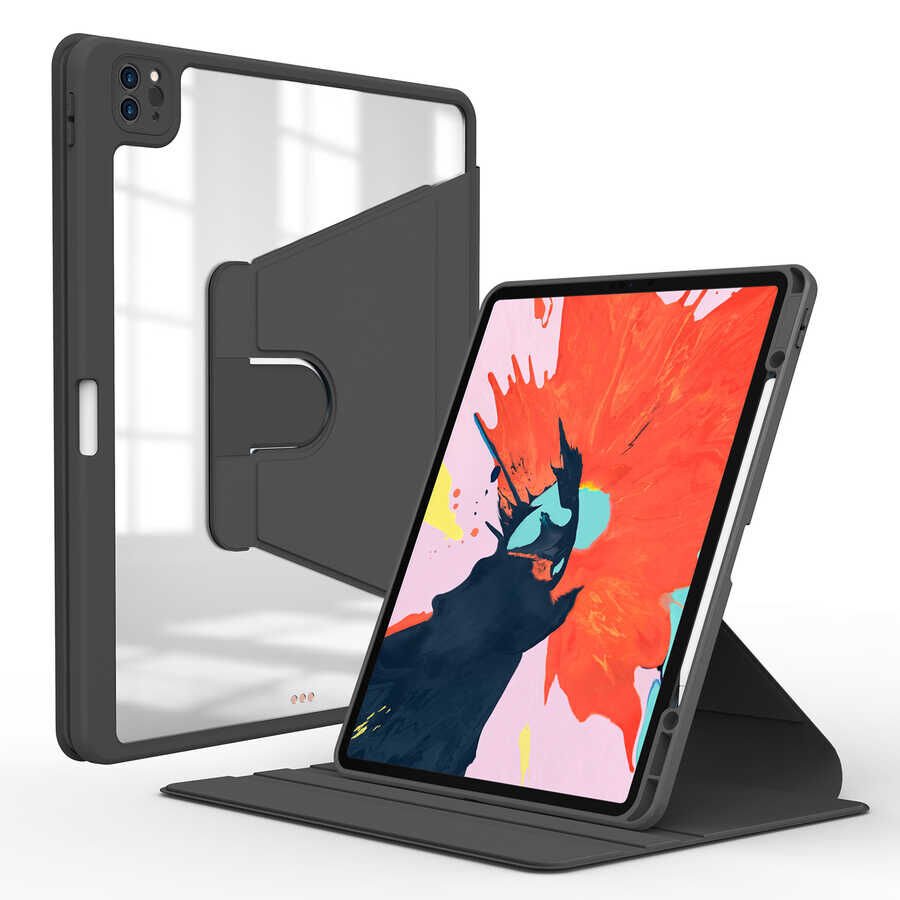 Apple iPad Pro 12.9 2020 (4.Nesil) Kılıf HEPTEKİLETİŞİM Nayn Dönebilen Standlı Kılıf