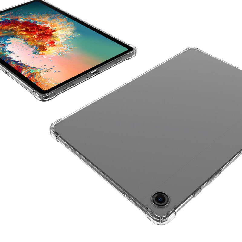 Samsung Galaxy Tab A9 Şeffaf Tablet Kılıf Köşelerden Ultra Dayanıklı Tasarım (T-ANTİ) Renksiz