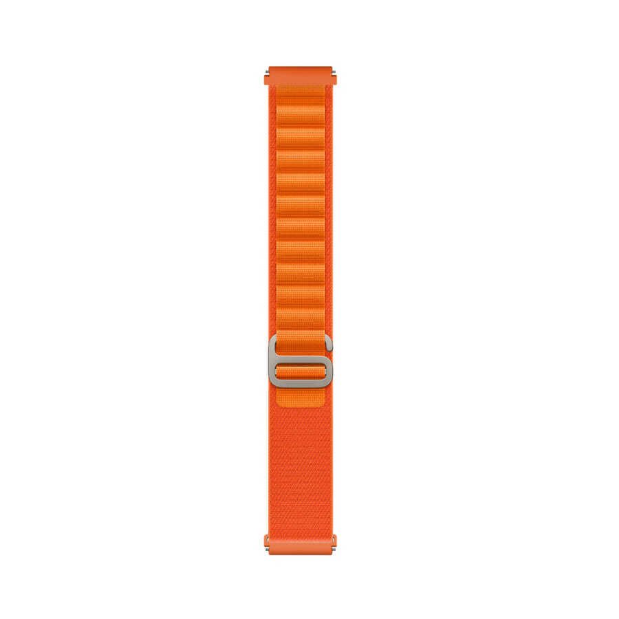 Samsung Galaxy Watch Active 2 44mm (20mm) Hasır Kordon Naylon Örgülü (KRD-74) Beyaz
